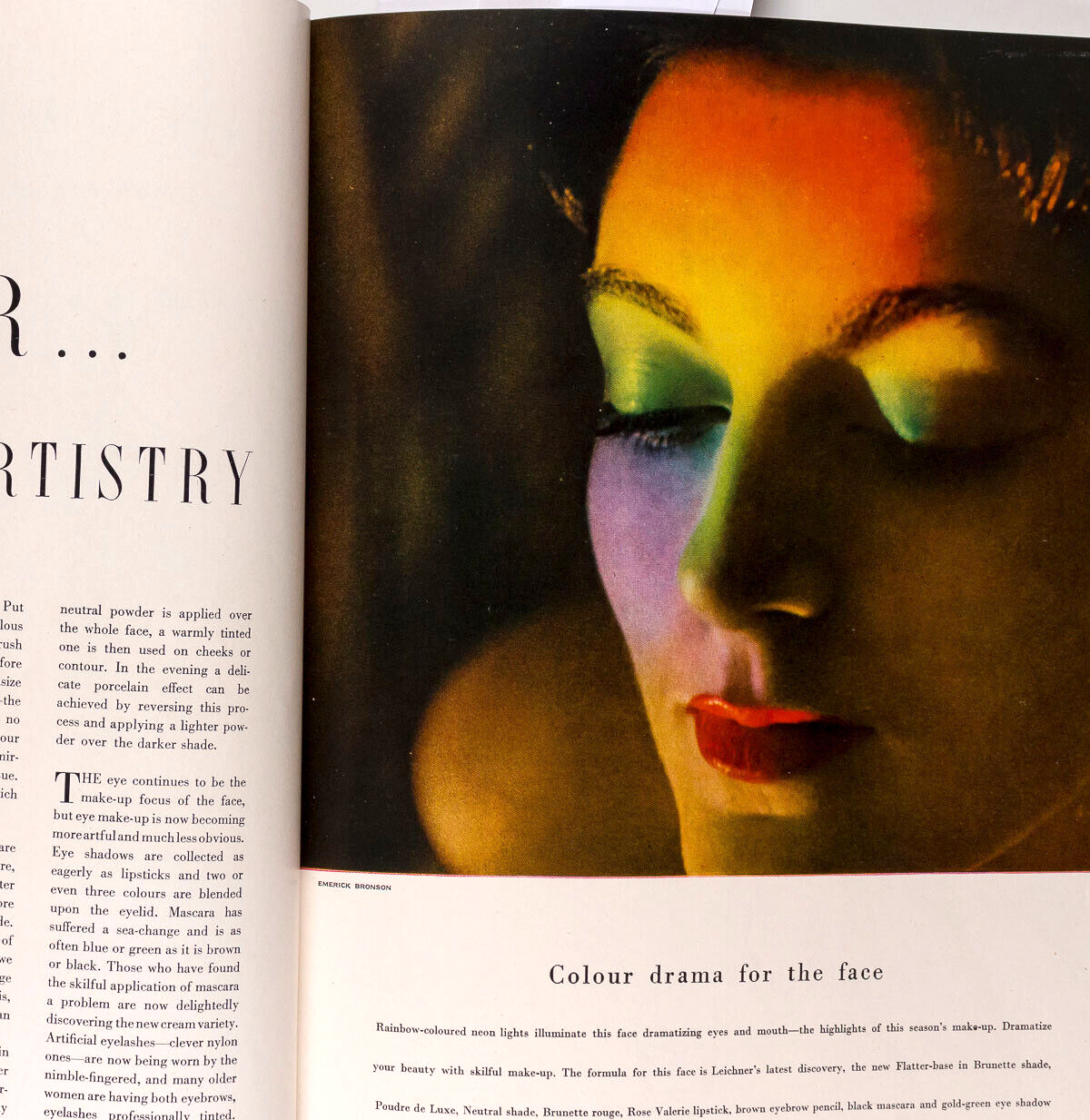 IRVING PENN Norman Parkinson MAKEUP Perfume 1950 Vogue Beauty Book magazine VTG