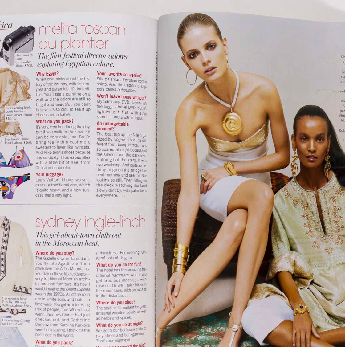 KATE HUDSON The Black Crowes LIYA KEBEDE Vogue magazine June 2004 Nathan Lane US