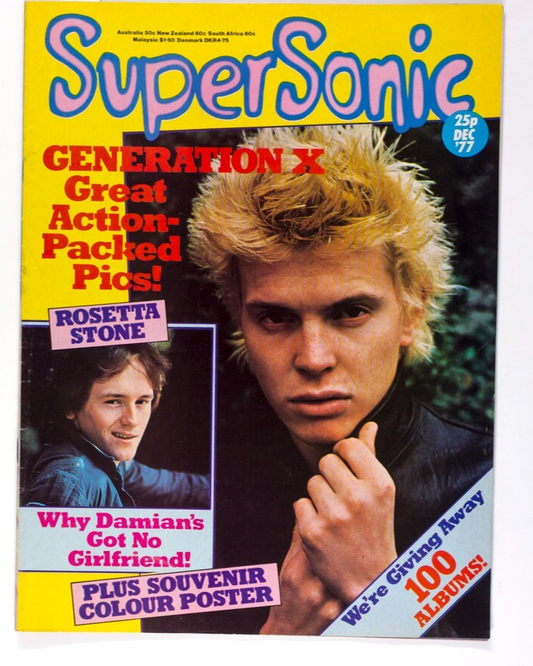 BILLY IDOL Donna Summer JAM Supersonic magazine December 1977 Skate City LYDON