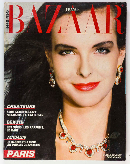 Carole Bouquet DALI Victoria Lockwood HARPERS BAZAAR FRANCE November 1986 Chanel