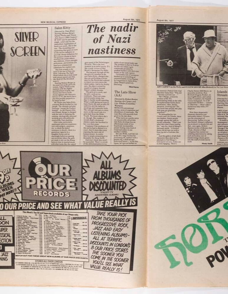 Sex Pistols ROMAN POLANSKI Patti Smith BEACH BOYS The Ramones ELO - NME magazine