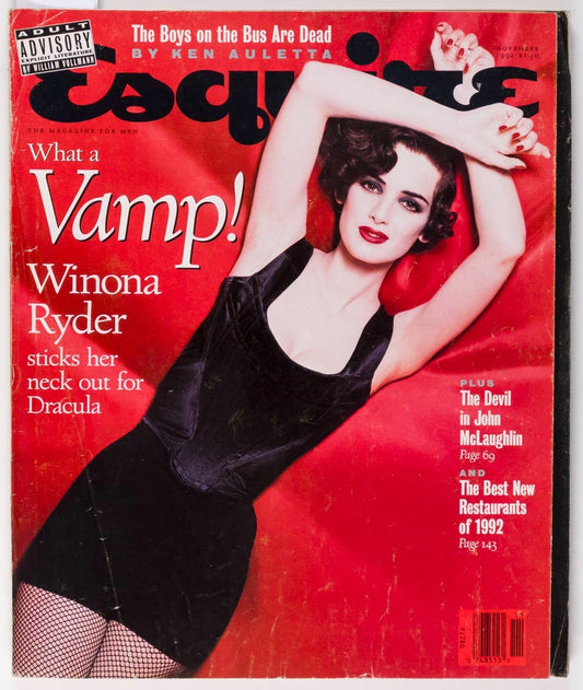 Winona Ryder JOHN MCLAUGHLIN Dominique Issermann ESQUIRE November 1992 Kate Moss