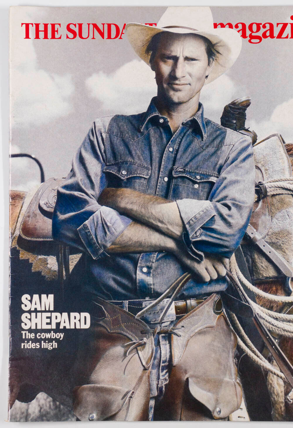 SAM SHEPARD Larry Hagman Jr ANNIE LEIBOVITZ Silk Cut ad BARRY LEWIS Sunday Times