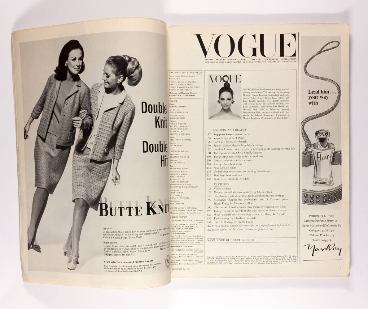 Celia Hammond JEAN SHRIMPTON Veruschka COLLECTIONS Bailey BOB RICHARDSON Vogue