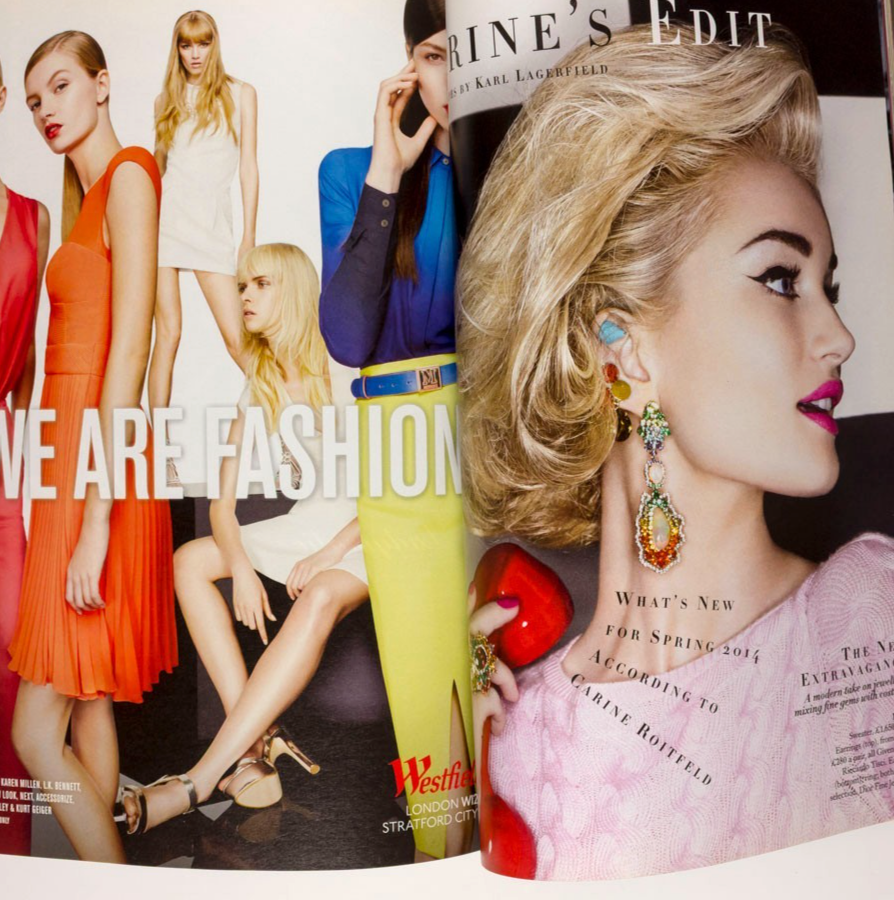 Brigitte Bardot RICHARD AVEDON China Machado HARPER'S BAZAAR magazine March 2014