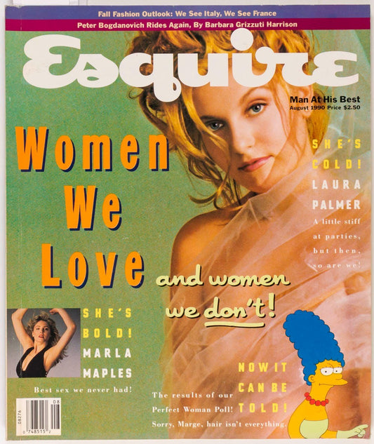 Laura Palmer PETER BOGDANOVICH Mary-Louise Parker ESQUIRE magazine August 1990