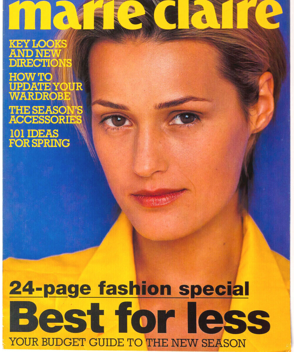 YASMIN LE BON Mike Owen 90s British Collections MARIE CLAIRE supplement magazine