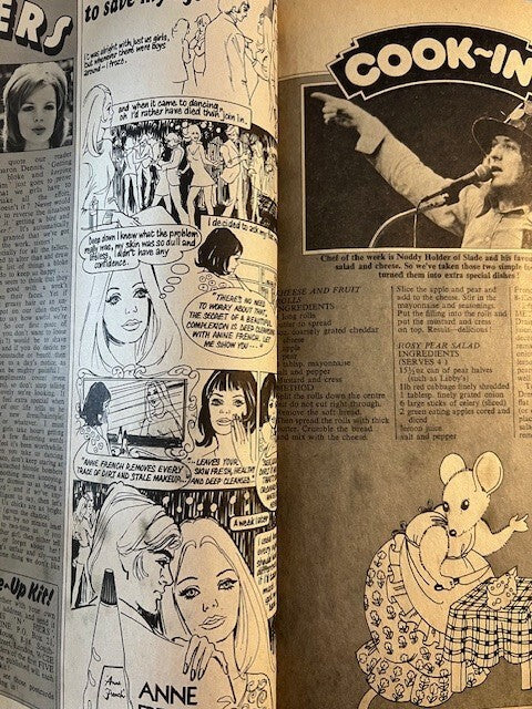 CAT STEVENS Michael Billington & Jackson EVE GRAHAM Valentine magazine SLADE 70s