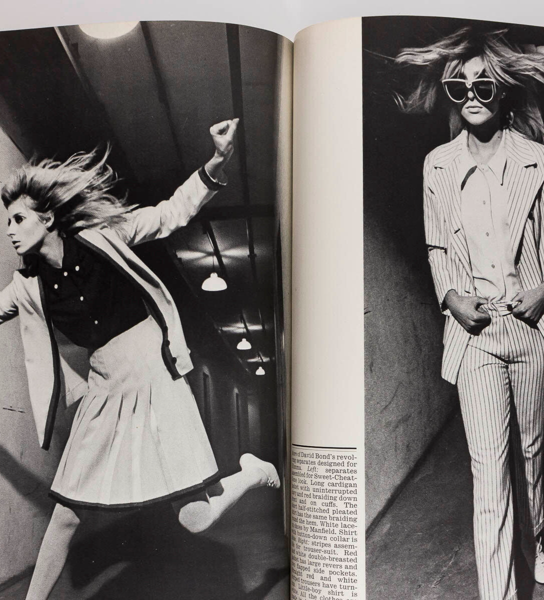 Max Maxwell HELMUT NEWTON Jill Kennington QUEEN MAGAZINE Jan 1966 BRIDGET RILEY