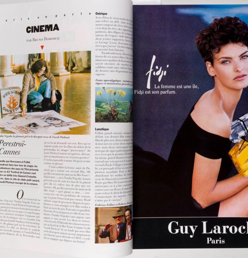 Vanessa Duve TATJANA PATITZ Milla PARIS VOGUE 90 Harry Dean Stanton UMA THURMAN