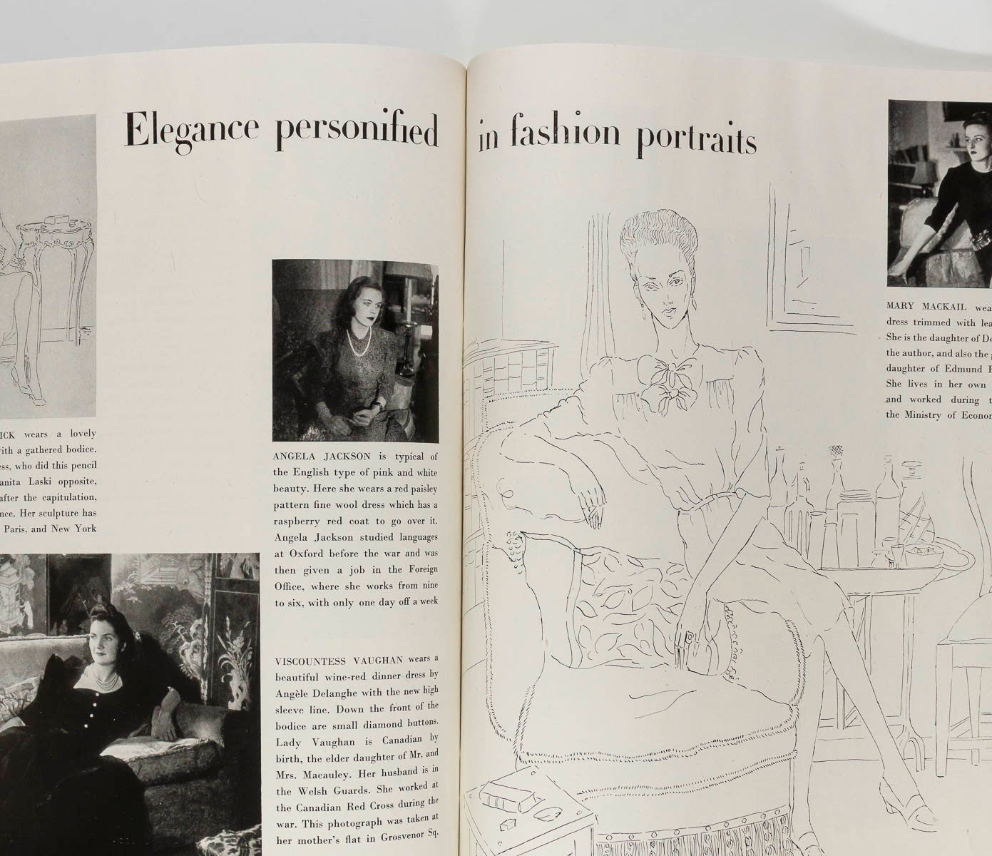 Peace Issue CECIL BEATON Lee Miller RENE BOUCHE Vogue magazine October 1945 WWII