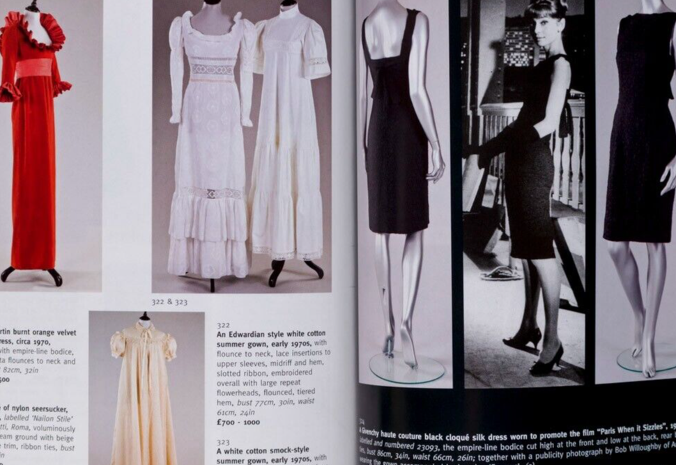 Audrey Hepburn BALENCIAGA Marie Helvin GRES Chanel KERRY TAYLOR AUCTION catalog