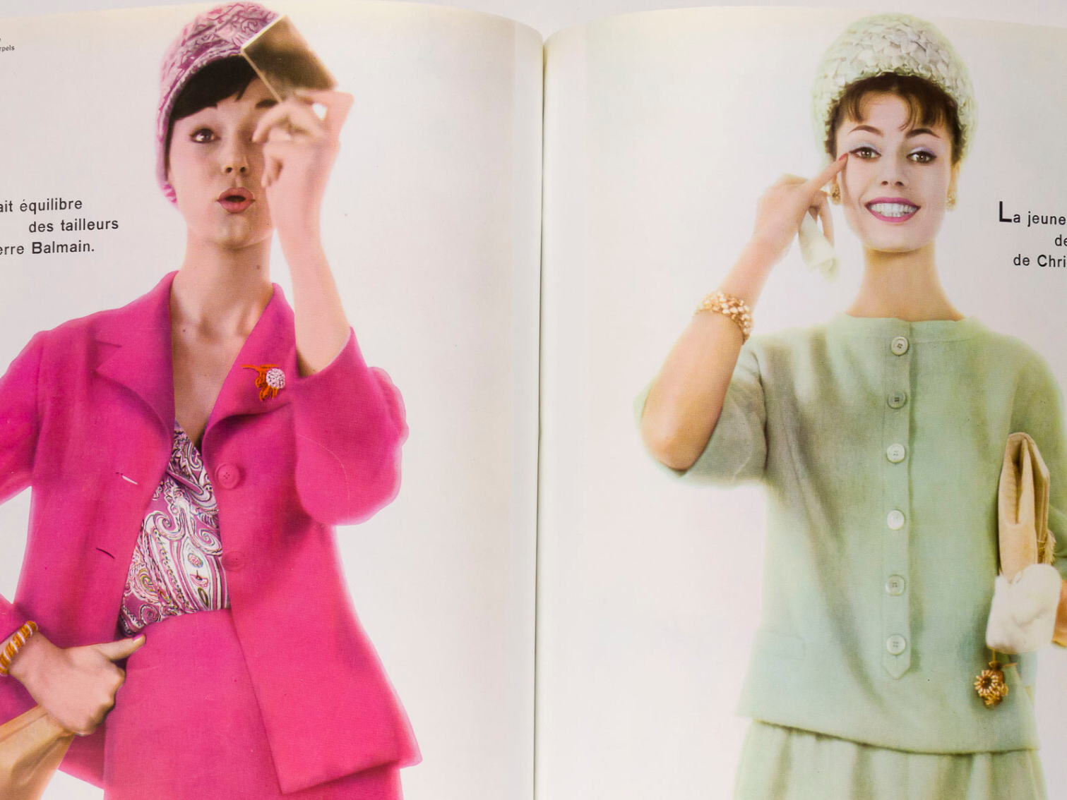 Christian Dior RENE GRUAU Nico HERMES L'OFFICIEL March 1960 Spring Collections
