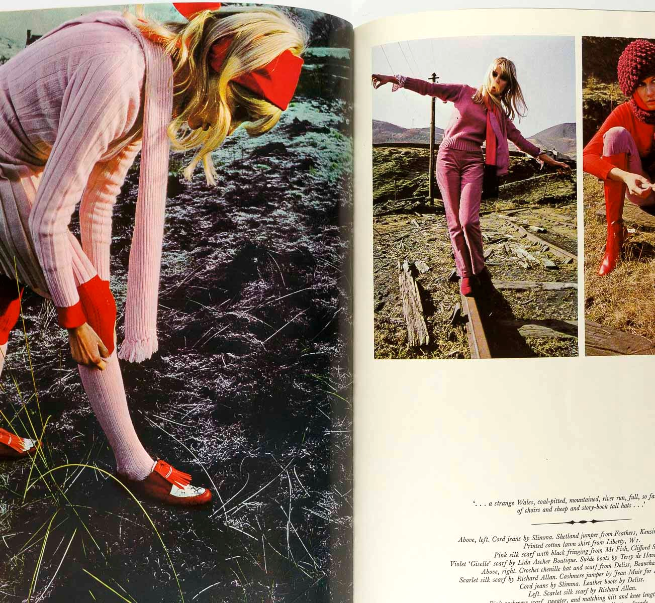 SARAH MOON HARRI PECCINOTTI Peter Blake SUE LLOYD Harper's Bazaar May 1969