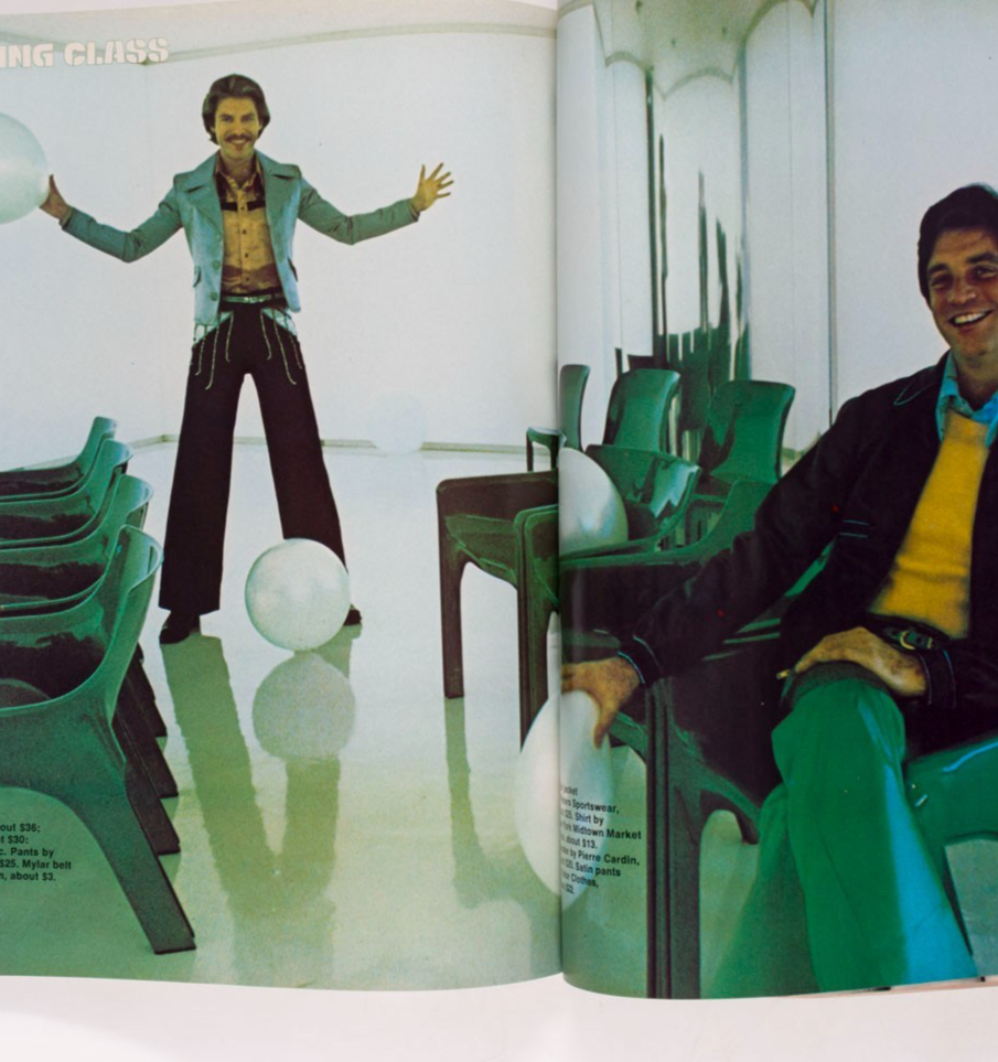 Robert Redford AMSELL Cuffs JACK HAYWOOD GQ magazine March 1974 Shoes TRENDS vtg