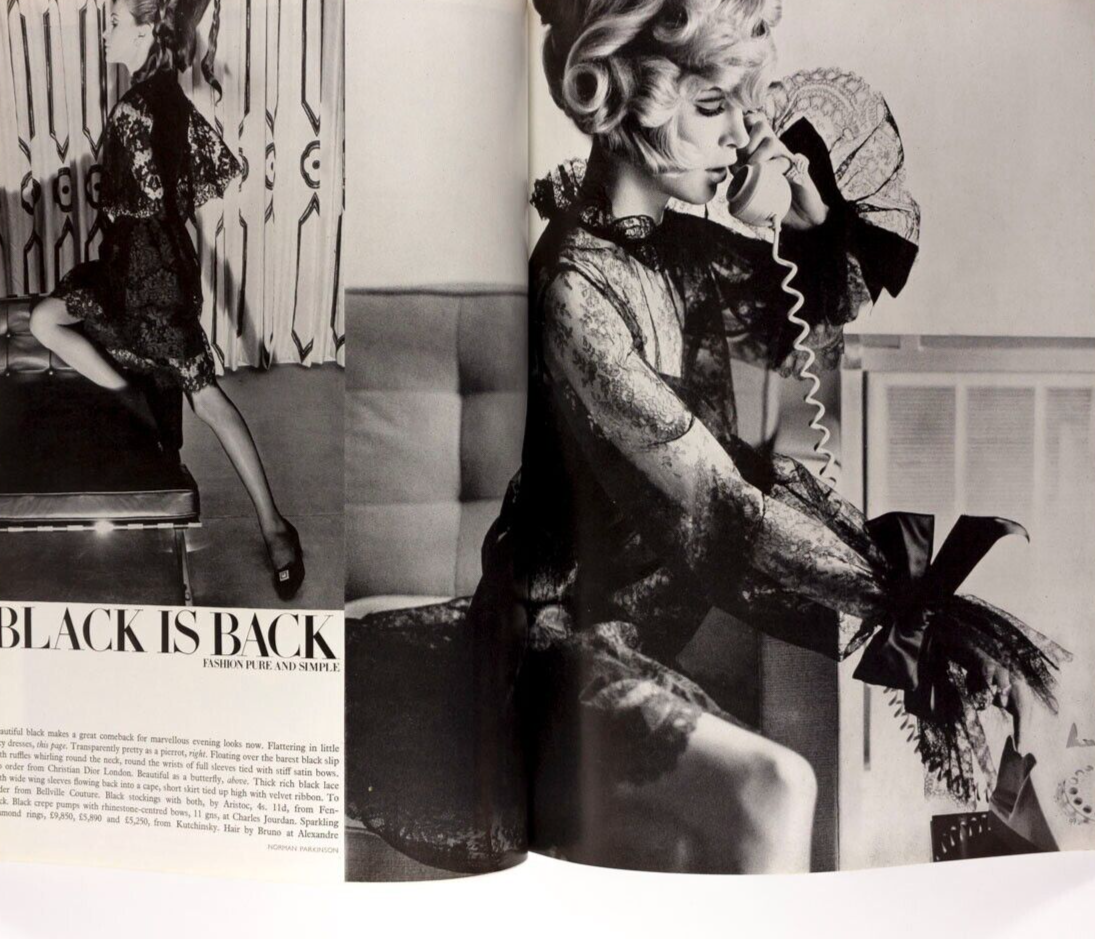 TWIGGY Michael Crawford VIONNET Vogue October 1967 Cecil Beaton BIBA Rampling UK