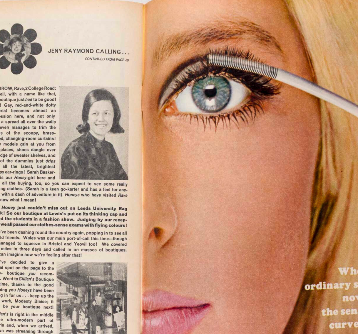 Susannah York TWIGGY Juste JILL KENNINGTON Beatty MARY QUANT Lulu HONEY magazine