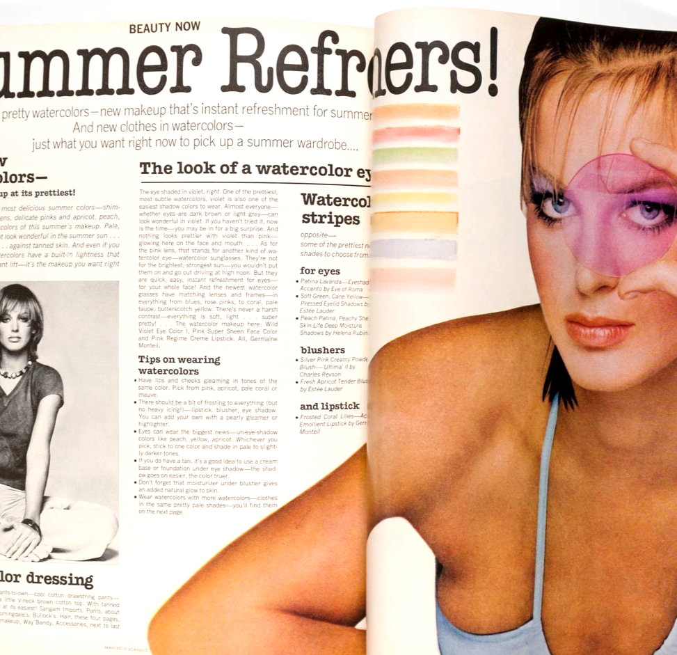 RENE RUSSO Dalila di Lazzaro DEBORAH TURBEVILLE Monty Python Vogue US July 1975
