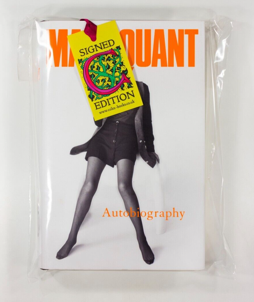 Signed by MARY QUANT Autobiography BOOK vtg 2012 1st Edition HB DJ Fashion VOGUE