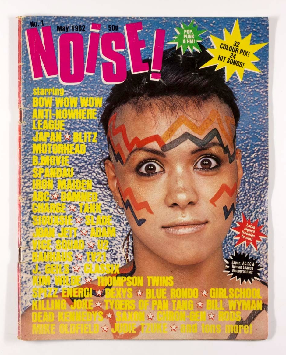 BOW WOW Girlschool IRON MAIDEN Slade U2 Bauhaus DEAD KENNEDYS Noise May 1982 # 1