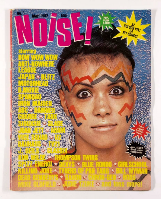 BOW WOW Girlschool IRON MAIDEN Slade U2 Bauhaus DEAD KENNEDYS Noise May 1982 # 1