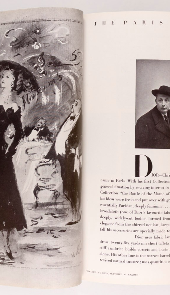 1ST CHRISTIAN DIOR VOGUE Huxley HORST Berard APRIL 1947 Maugham LEE MILLER Paris