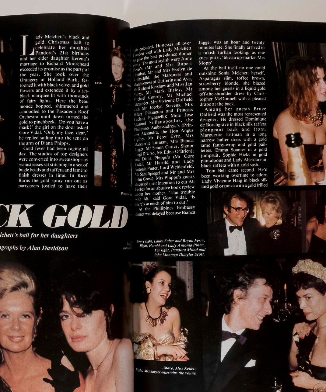 MARGAUX HEMINGWAY Bianca Jagger LADY TRYON Serge Gainsbourg TATLER February 1981