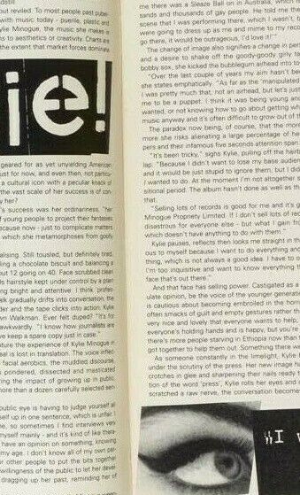 Kylie Minogue MANTRONIX Gary Clail RIDE Drag Club vtg i-D magazine 1991 March UK