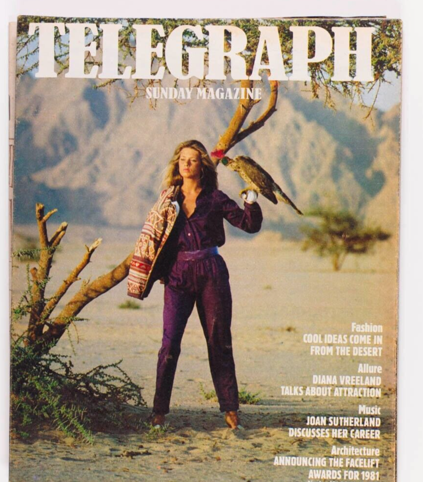 Desert Fashion DIANA VREELAND Joan Sutherland ARCHITECTURE Telegraph magazine UK