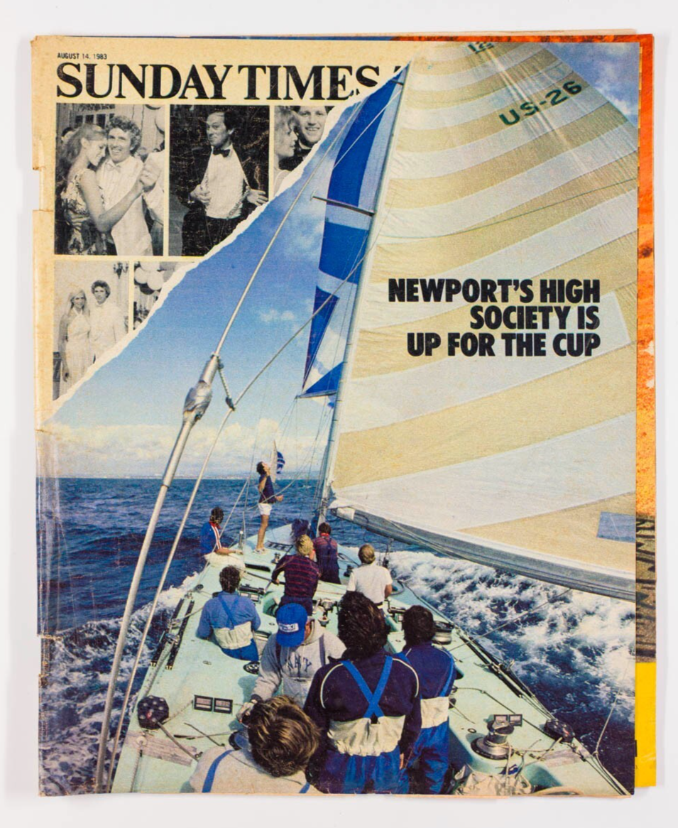 Newport NORMAN PARKINSON Dennis Potter SUNDAY TIMES  14 August  1983 America Cup