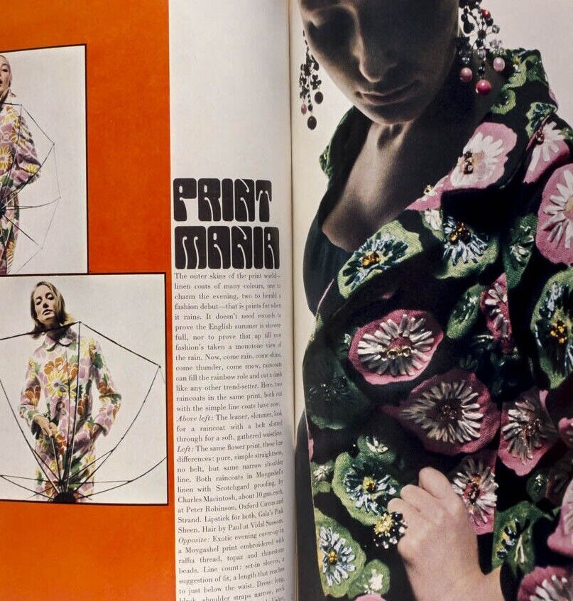 TANIA MALLET Jill Kennington PRINT MANIA Cecil Beaton BALENCIAGA Givenchy  VOGUE