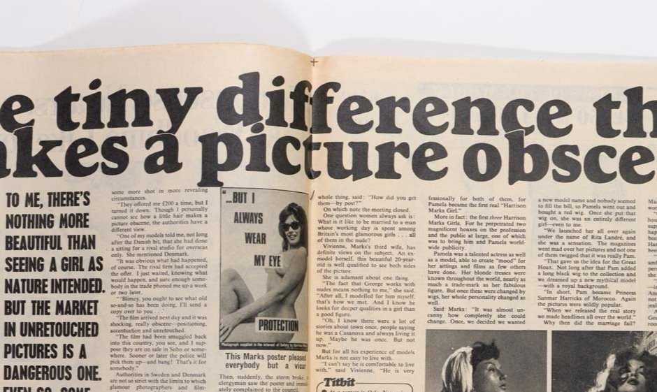 SHAKIRA CAINE Granny Takes A Trip HARRISON MARKS Titbits August 1968 IRMA GRESE