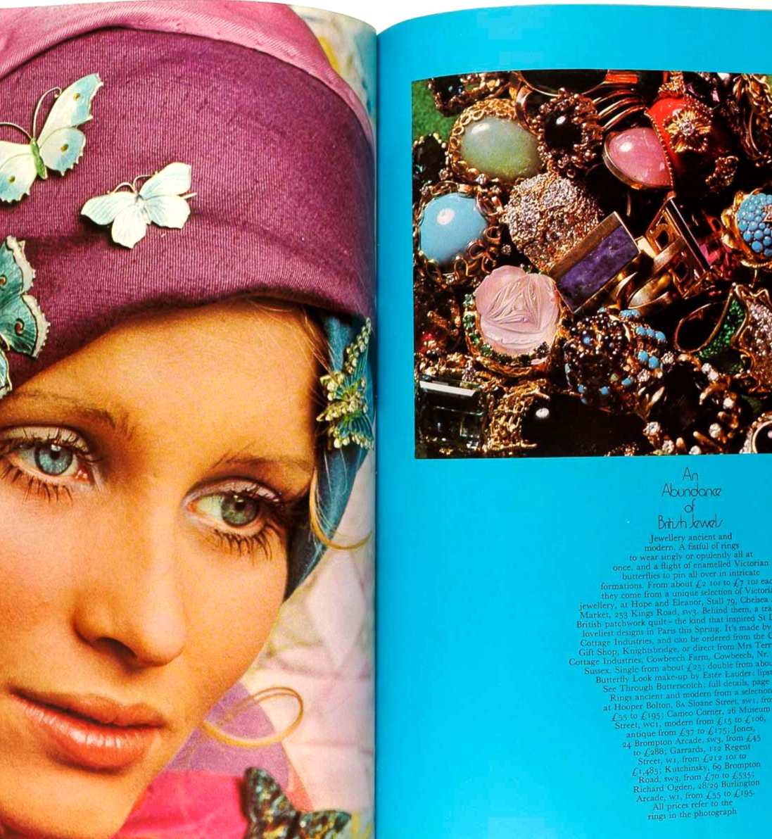 SARAH MOON HARRI PECCINOTTI Peter Blake SUE LLOYD Harper's Bazaar May 1969