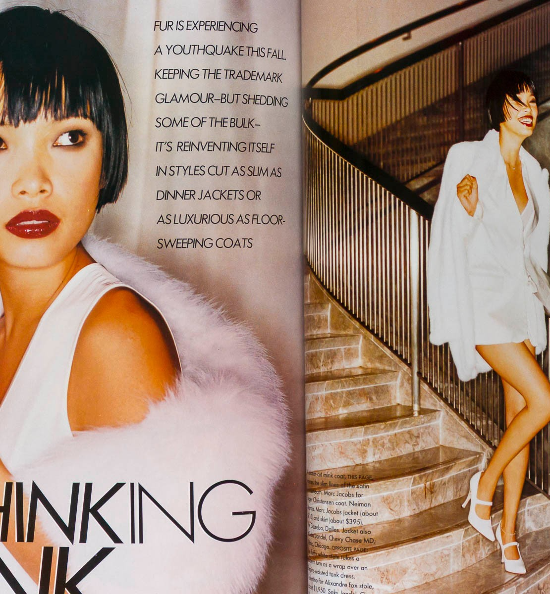 CINDY CRAWFORD Rem Koolhaas IONE SKYE Tatjana Patitz  VOGUE November 1994 Warhol