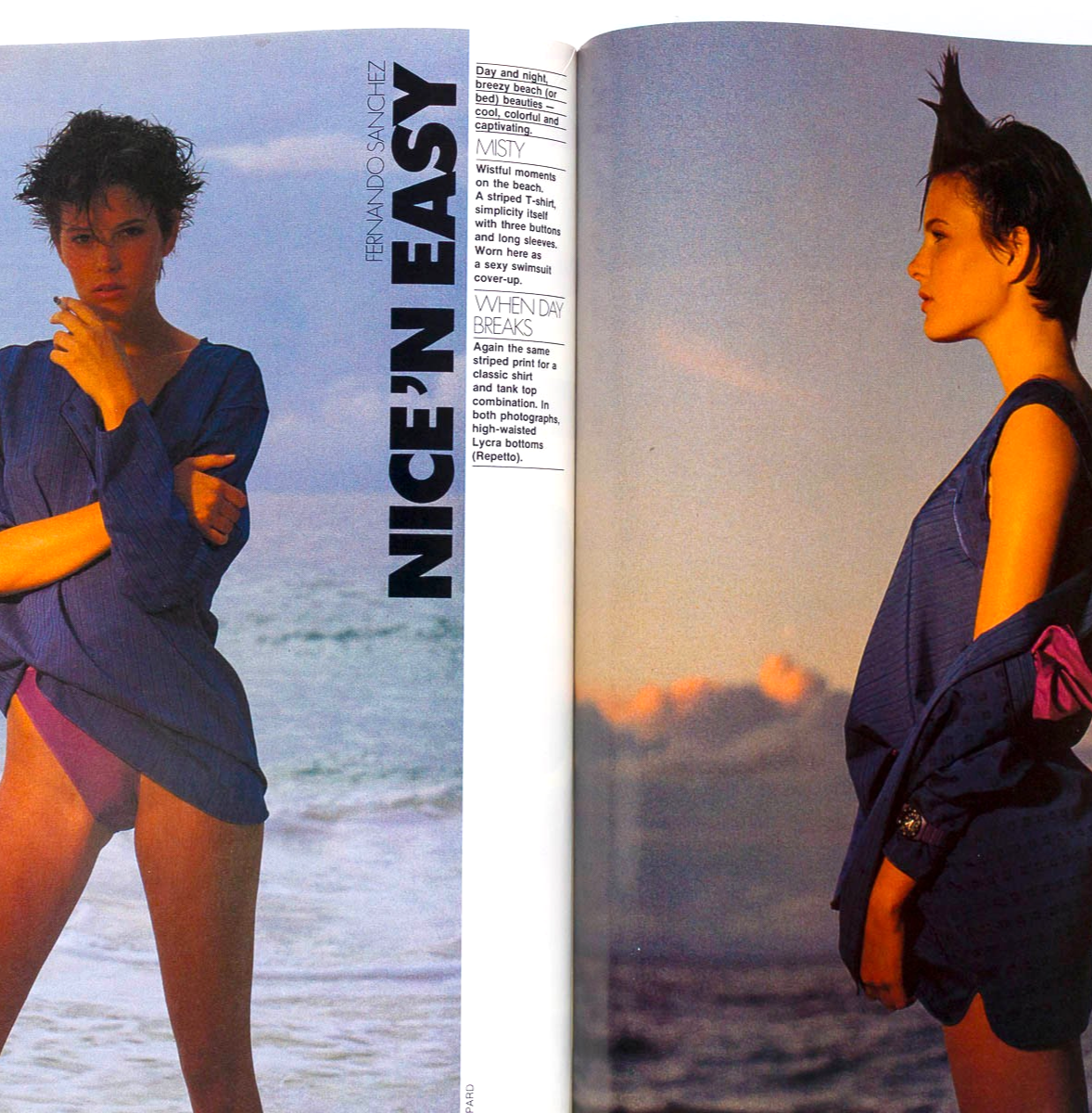 Tatjana Patitz YASMIN LE BON Ines de la Fressange ELLE INTERNATIONAL Spring 1985