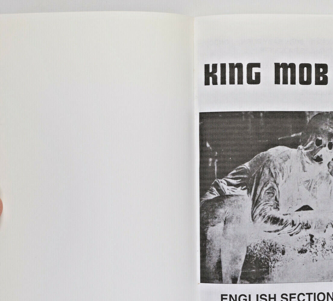 KING MOB ECHO 60s English Section Situationist International 2000 BOOK magazine