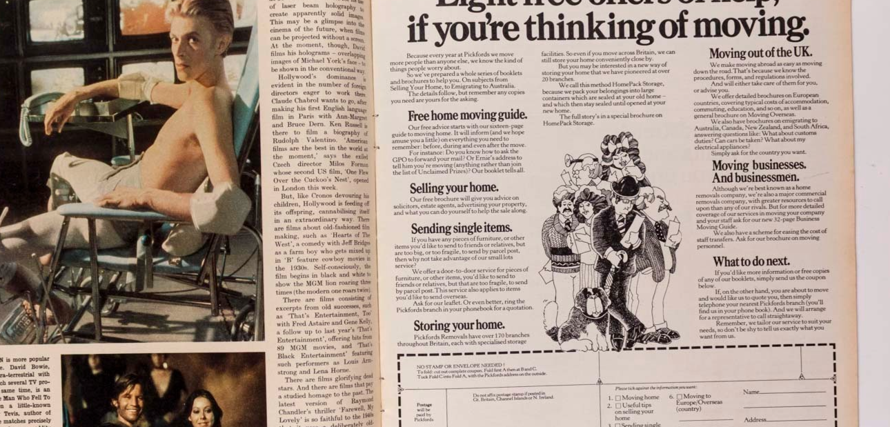 Diana Ross BOWIE Maurice Sendak OBSERVER MAGAZINE 29 February 1976 Corinne Clery