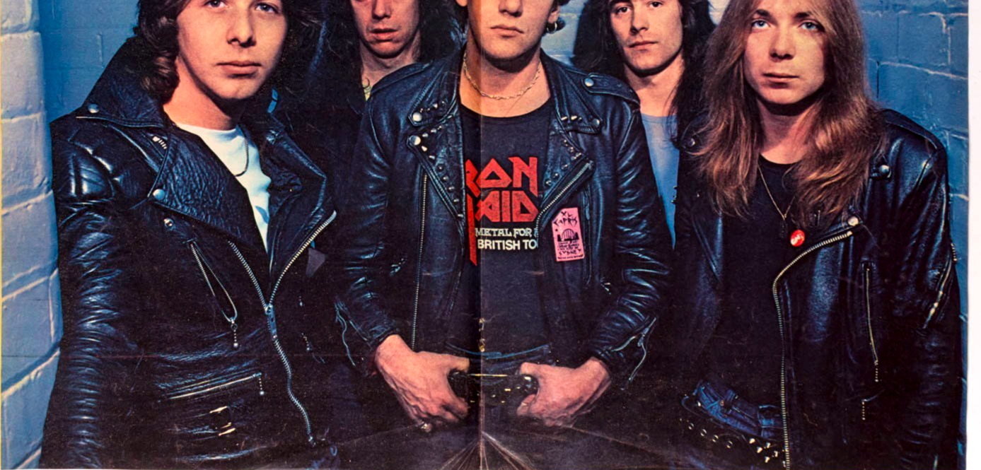 IRON MAIDEN POSTER Paul D'anno NWOBHM vtg 1980's JACKIE magazine UK Steve Harris