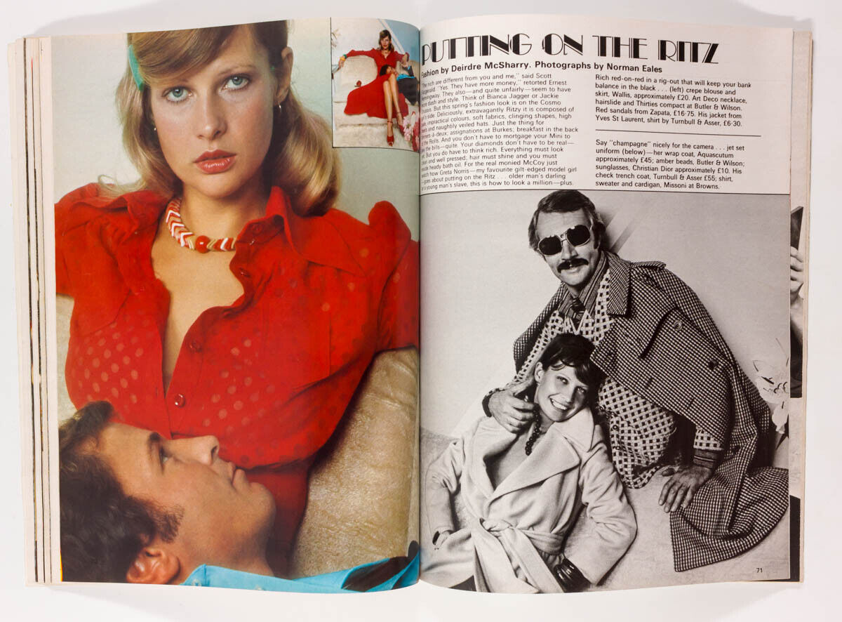 Julie Ege TOMMY NUTTER Candida Lycett-Green JENNY AGUTTER Cosmopolitan magazine