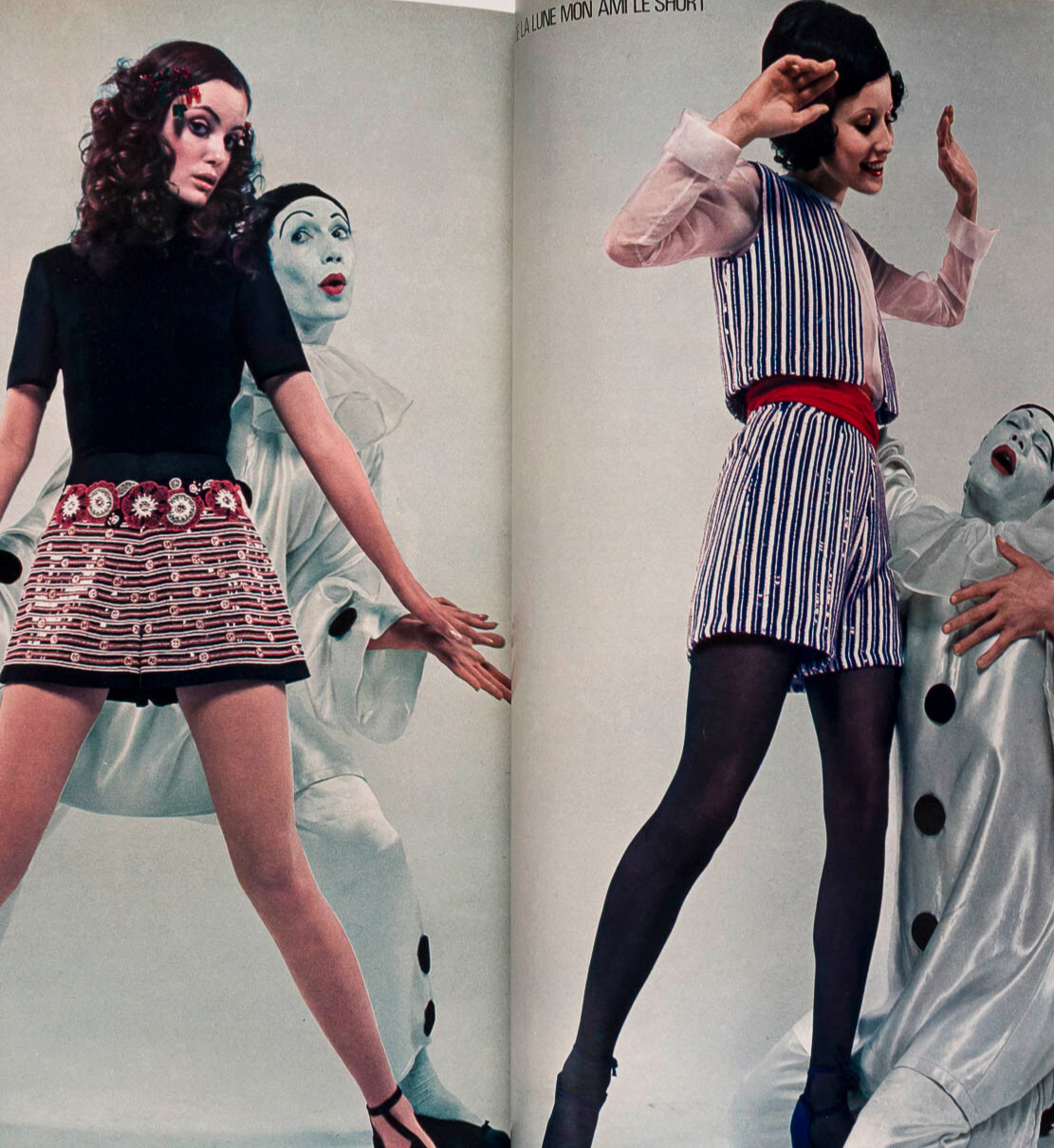 SPRING COLLECTIONS Saint Laurent RENE GRUAU L'Officiel magazine March 1971 DIOR