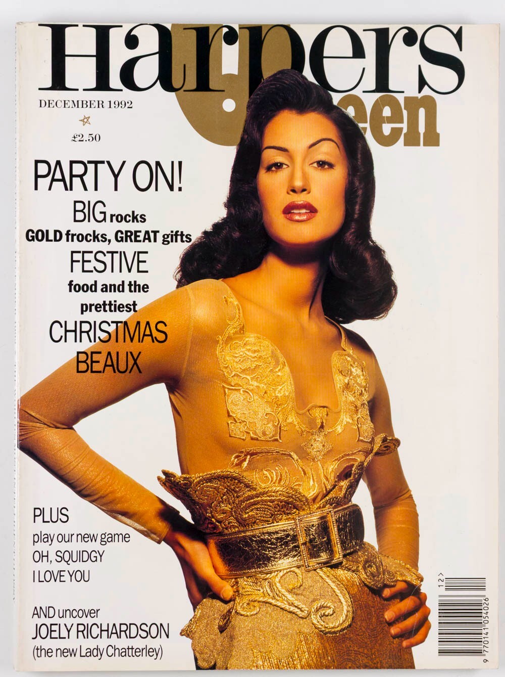 Yasmeen Ghauri LUCY FERRY Joely Richardson HARPERS & QUEEN December 1992 Freud