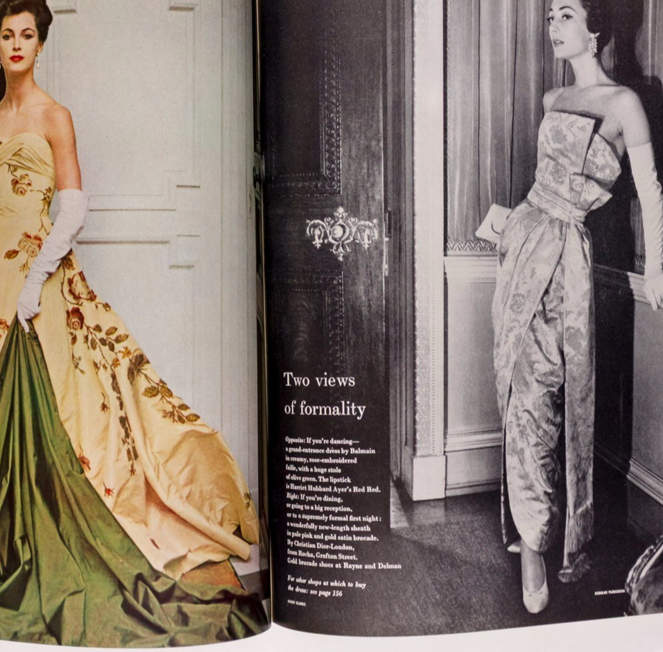 ANNABEL BIRLEY Richard Attenborough KLEIN Norman Parkinson VOGUE December 1956