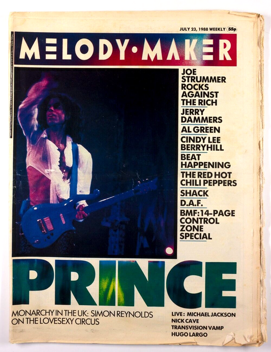 Prince AL GREEN Transvision Vamp MELODY MAKER MAGAZINE July 23 1988 Joe Strummer
