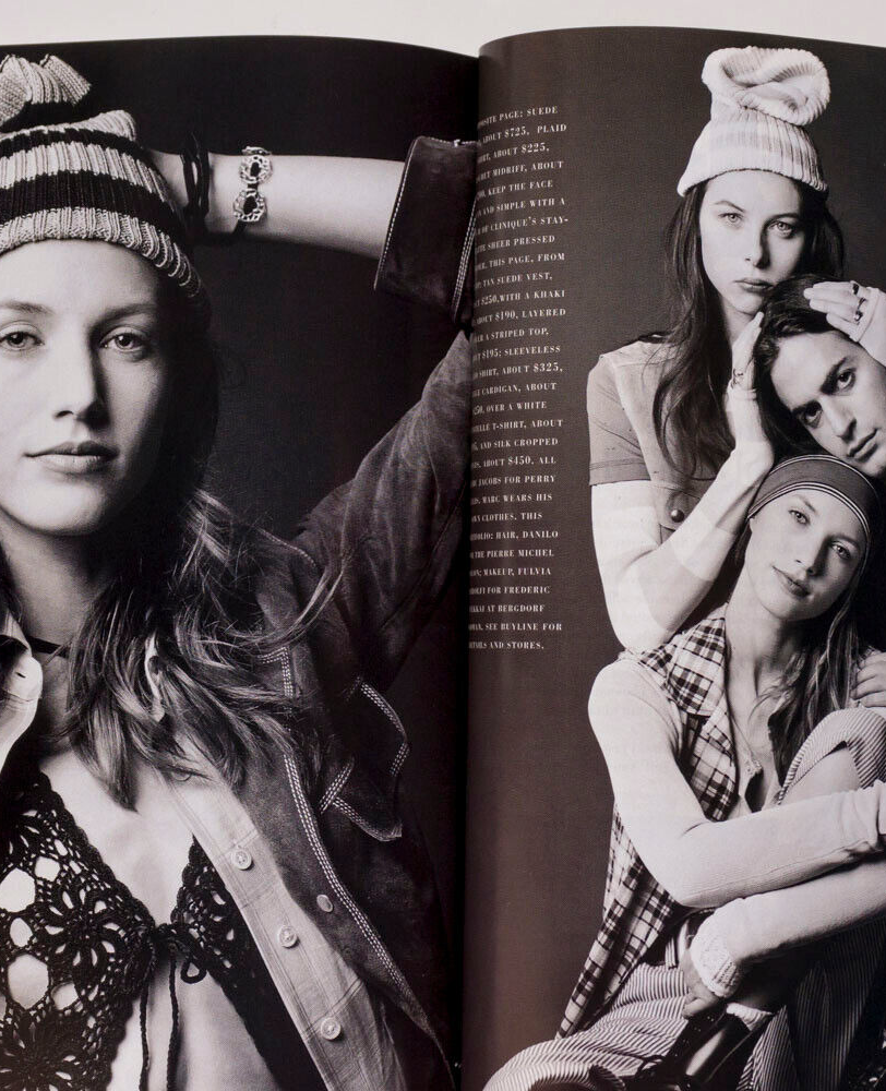 Kate Moss MARC JACOBS Edward Furlong HARPERS BAZAAR Christy PETER LINDBERGH Karl