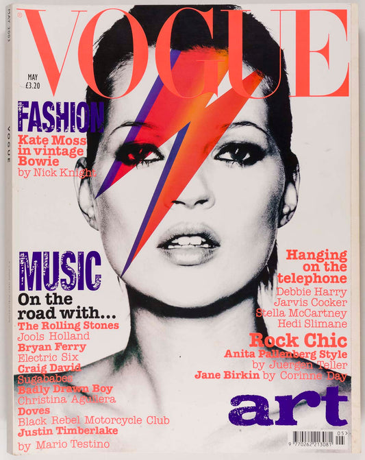 Bowie KATE MOSS Corinne Day VOGUE May 2003 Aguilera THE WHO Juergen Teller KYLIE