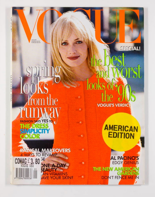 Amber Valletta STELLA TENNANT Bridget Hall VOGUE January 1996 Al Pacino 30 b/day
