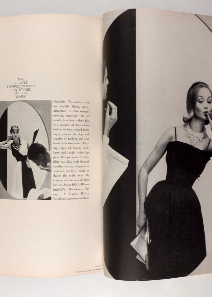 Hiro ANDY WARHOL Saul Leiter HARPERS BAZAAR US November 1959 Balenciaga GIVENCHY
