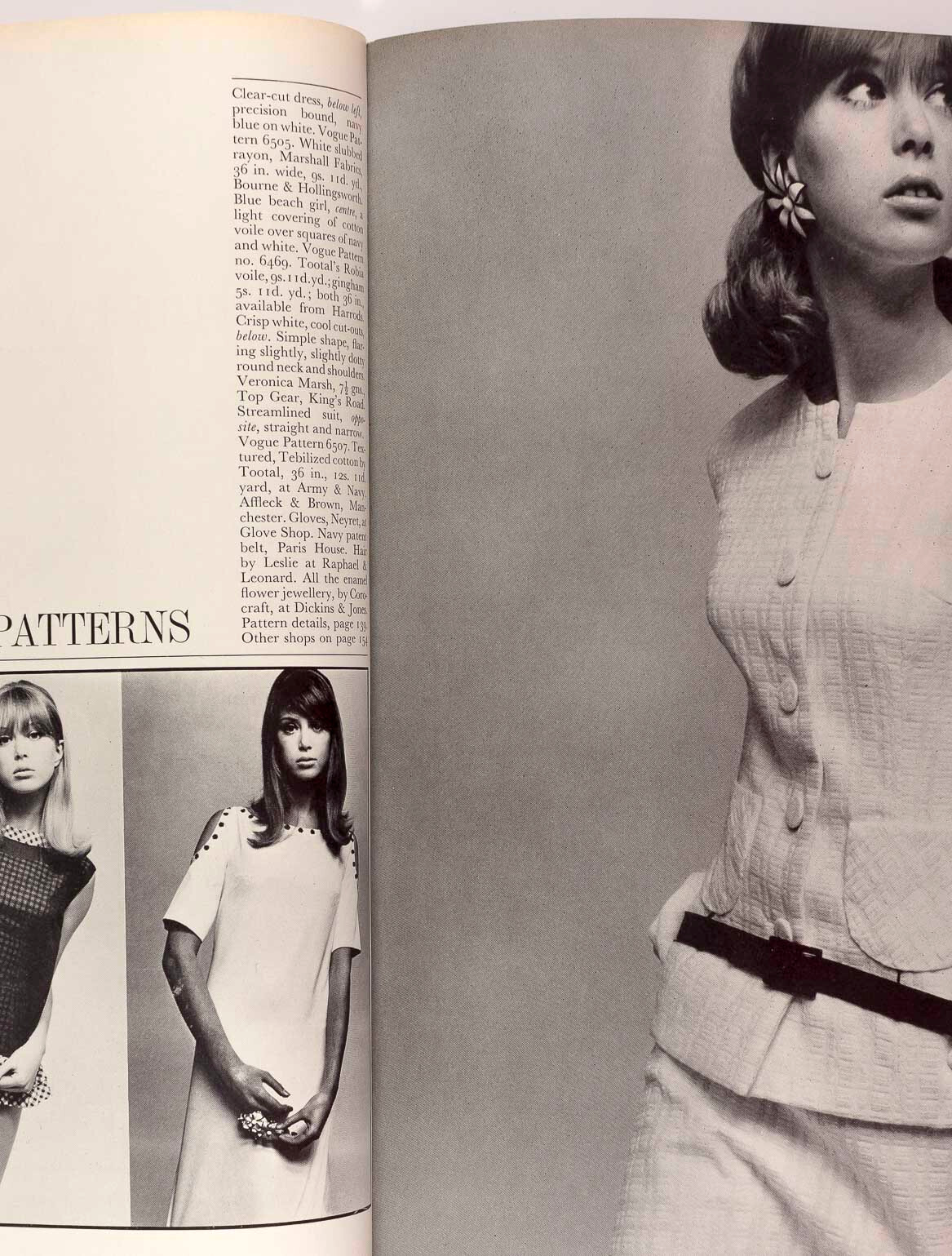 JEAN SHRIMPTON Pattie Boyd PJ PROBY Cecil Beaton DUDLEY MOORE Vogue June 1965