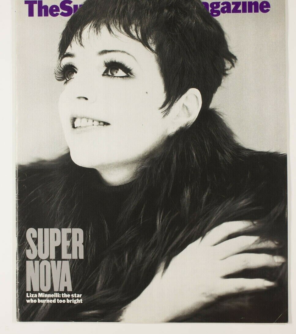 LIZA MINNELLI The British Sunday Times magazine supplement SUPER NOVA oop UK vtg