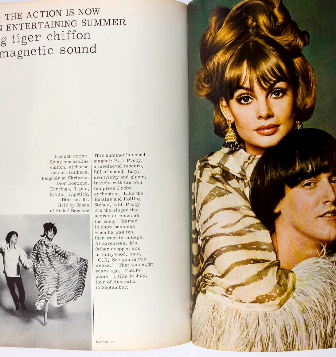 JEAN SHRIMPTON Pattie Boyd PJ PROBY Beaton UK VOGUE June 1965 Bailey JANE BIRKIN